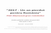 ”2017 - Un an pierdut - Hotnews.romedia.hotnews.ro/media_server1/document-2018-01-23... · mai ales să așeze acest mesaj pe fundamentele colaborării cu societatea. Liberalismul