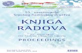 9. Novi Sad 8. i KNJIGA RADOVA · Ova knjiga sadrži 19 radova (obima od najmanje četiri stranice) pojedinih saopštenja prezentovanih na 55. savetovanju Srpskog hemijskog društva.