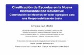 Clasiﬁcación de Escuelas en la Nueva Institucionalidad Educativa · 2018-09-21 · Clasiﬁcación de Escuelas en la Nueva Institucionalidad Educativa: Contribución de Modelos