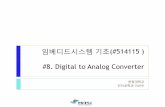 임베디드시스템 기초(#514115 ) #8. Digital to Analog Convertercontents.kocw.or.kr/document/07DAC.pdf · Digital-to-Analog Converter (DAC or D-to-A) Hallym Open Course Ware