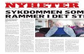 nyhTEE r - Norges Parkinsonforbund · 2017-08-22 · Han er bare en av mange som sliter med sykdommen, men hvor mange som har det i Nar-vik kan ikke Narvik og omegn Parkinsonforening
