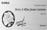 ELECTRIC GUITAR Terry & Blue Jeans Custom...4 弦の交換 本モデルの糸巻には、演奏時の弦のゆるみを防止する弦ロック機能が付いています。1. 弦が切れてしまった場合は、コイン等でロックナットをゆるめ（左：反時