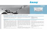 Opis proizvoda - Knauf · PUTZGRUND Bijeli temeljni premaz K453 Opis proizvoda PUTZGRUNDjedisperzijaizumjetnesmolepunjena kvarcnim pijeskom, bijelo pigmentirana i alkalno otporna.