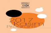 Programı - Kadıköykultursanat.kadikoy.bel.tr/CKM_Kasim2017.pdfProgramı 2017 Kasım DEĞERLİ KADIKÖYLÜLER Küresel kültür, insanlığın zengin yerel kültürlerini ve bu kültürlere