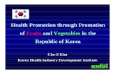 Health Promotion through Promotion of Fruits and Vegetables in … · Change in population structure Male Female Male Female Male Female. Change in mean food intake per capita per