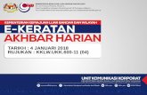 TARIKH : 4 JANUARI 2018 RUJUKAN : KKLW.UKK.600-11 (04) · 2018-01-04 · Selain menawarkan produk ke- cantikan, Airish Inndon di Jakarta turut menawarkan perkhidmatan spa, solekan
