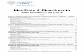 Manifesto di Dipartimento - unipr.itcdl-sg.unipr.it/sites/cl66/files/manifestodip2017_definitivo.pdf · Chimica Organica Propedeutica / ChimicaOrganica Chimica Generale ed. Inorganica