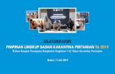 SILATURRAHMI - Kementerian Pertanian · advokasi dan bimbingan teknis terkait regulasi SPS negara tujuan Tindak Lanjut UPT Indonesian Map of Agricultural Commodities Exports membantu