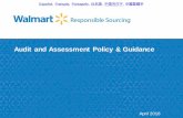 Audit and Assessment Policy & Guidance · 2018-04-16 · Audit and Assessment Policy & Guidance Audit and Assessment Policy & Guidance - Table of Contents Introduction –page 3 Policy