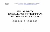 ITT Artemisia Gentileschi - PIANO DELL’OFFERTA FORMATIVA · 2012-03-25 · ITT ARTEMISIA GENTILESCHI . Via Natta, 11 20151 MILANO – Tel. 02 3087296 Fax 02 33402661 – ... e per