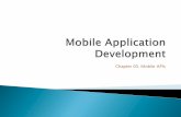 Chapter 03. Mobile APIs - SKKUmonet.skku.edu/wp-content/uploads/2016/09/MAD_Week2_APIs.pdfiOS 버튼을이용한사용자인터랙션방법(EventExample) UIButton을사용하며action