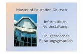 Master of Education Deutsch Informations veranstaltung ...staff.germanistik.rub.de/fachdidaktik/wp-content/uploads/sites/13/2015/02/PPP... · Studienberatung M.Ed. Deutsch 23 Praxissemester: