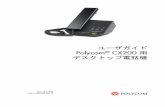 ユーザガイド Polycom CX200 用 デスクトップ電話機supportdocs.polycom.com/PolycomService/support/global/pw... · 2008-06-25 · 1 - 1 1 Polycom® CX200 デスクトップ電話
