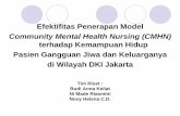 Efektifitas Penerapan Model · Efektifitas Penerapan Model Community Mental Health Nursing (CMHN) terhadap Kemampuan Hidup Pasien Gangguan Jiwa dan Keluarganya di Wilayah DKI Jakarta