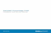 Dell EMC PowerEdge T340Notlar, dikkat edilecek noktalar ve uyarılar NOT NOT, ürününüzü daha iyi kullanmanıza yardımcı olacak önemli bilgiler sağlar. DİKKAT DİKKAT, donanım