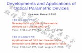 Developments and Applications of Optical …wls.iphy.ac.cn/chinese/1219/1/qyzj/zhangjingyuan_1.pdfDevelopment of Optical Parametric Devices as Tunable Sources Prof. Dr. Jing-Yuan Zhang