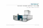SCIEX X500 QTOF 시스템 시스템 사용자 안내서 · 2019-12-13 · 본문서는 sciex 장비를구매한고객들이 sciex 장비를작동하는데이용할수있도록제공됩니다.