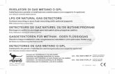 LPG OR NATURAL GAS DETECTORS 50917MET_P_3.pdf · page 19 page 20 beschreibung - hinweise technische daten - meldungen und hauptbefehle bedienungsanleitung fÜr anwender anleitungen