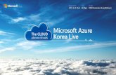 Azure IaaSdownload.microsoft.com/.../4-1.MicrosoftAzureKoreaLive.pdf · 2018-10-13 · SQL Data Warehouse Azure AD Connect Health Azure AD Privileged Identity Management Operational