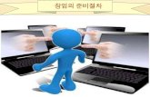 창업의 준비절차contents.kocw.net/KOCW/document/2014/wonkwang/chaekyuok1/... · 2016-09-09 · 3. 서비스업 창업절차 서비스업은 창업자의 지식, 경험, 노하우