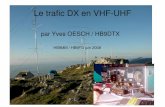 Le trafic DX en VHF-UHF - Yves OESCH · 2018-03-16 · Le trafic DX en VHF-UHF par Yves OESCH / HB9DTX HB9MM / HB9FG juin 2008