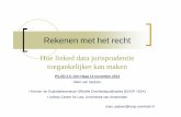 Hoe linked data jurisprudentie toegankelijker kan maken van... · 2018-04-10 · Rekenen met het recht Hoe linked data jurisprudentie toegankelijker kan maken PiLOD 2.0, Den Haag