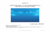 UEFA PRAVILNIK O STADIONSKOJ INFRASTRUKTURI Pravilnik o... · 2019-04-02 · UEFA Pravilnik o stadionskoj infrastrukturi 2018.doc Page 6 of 19 Članak 6 - Područje za zagrijavanje