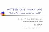 AGT 関係式(4) AdS/CFT 対応 - KEKresearch.kek.jp/group/...AGT関係式(4) AdS/CFT対応 (String Advanced Lectures No.21) 高エネルギー加速器研究機構(KEK) 素粒子原子核研究所(IPNS)