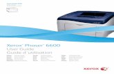 Xerox Phaser 6600 - GfK Etilize · Xerox Phaser 6600 Color Printer Imprimante couleur Xerox ® Phaser ® 6600 User Guide Guide d'utilisation Italiano Guida per l’utente Deutsch