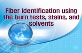 Fiber identification using the burn tests, stains, and …elearning.kocw.net/contents4/document/lec/2013/Chungnam/...착색법 시험방법 ① 더운 물에 다섬교직포와 미지의