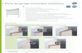 Porte de garage enroulable Castellane · 2Prro 76 Porte de garage enroulable Castellane • Pose facile et rapide • Fonctionnement souple et silencieux • Pas d’emprise au plafond
