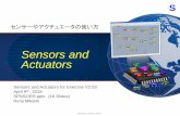 Sensors and Actuatorsmikami.a.la9.jp/meiji/b2/SENSORS.pdfLM35 シリーズは出力が摂氏( ) 温度にリ ニアに比例する出力電圧を持つ高精度IC 温 度センサです。LM35