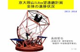 京大岡山3.8m望遠鏡計画 全体の進捗状況 - NAO岡山新技術望遠鏡計画とは ・国立天文台岡山天体物理観測所内に設置する 大学間連携による3.8m望遠鏡