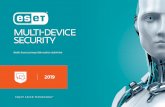 ESET Multi-Device Security 2019 termékismertető · Vírusvédelem Táv-lezárás Sziréna Helymeghatározó (GPS) Táblagép támogatás Kamerakép készítés Alacsony akkutöltöttség-szint