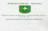 PROVINSI RIAU · dan pengembang sumber daya aparatur daerah Riau. Badan Kepegawaian Daerah Provinsi Riau mempunyai tugas membantu Gubernur melaksanakan fungsi penunjang Urusan Pemerintahan
