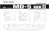 MD-5 MK5 MDについて MDはカートリッジに収納されており、手軽に取り扱うこと ができますが、カートリッジの汚れやそりなどは誤動作の