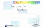 Introduction to Matlab - cheric.org · M-file은 Matlab언어로 쓰여진 file을 의미하며 다른 언어의 subroutine이나 function과같은것을의미. M-file 1)function
