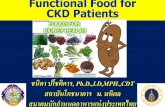 Functional Food for CKD Patients · CKD Patients ชนิดา ปโชติการ, Ph.D.,LD,MPH.,CDT สถาบันโภชนาการ ม. มหิดล สมาคมนักก