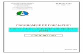 PROGRAMME DE FORMATION BREVET DE TECHNICIEN …prfp.gov.bf/IMG/programme/Agroalimentaire.pdf · - Savoir utiliser le calcul intégral et matriciel en probabilité et statistique.
