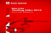 Baùo Caùo Thöôøng Nieân 2012 - baominh.com.vn¡o cáo thường... · Chiến lược kinh doanh giai đoạn 2011 - 2015 đối với Bảo Minh. Vẫn kiên định với