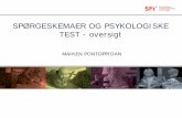 SPØRGESKEMAER OG PSYKOLOGISKE TEST - oversigt · Hamilton Depression Rating Scale (HDRS) HAM-D • 6/17 spg. SPØRGESKEMAER OG PSYKOLOGISKE TEST 28-11-2018 5. PSYKISK TILSTAND -