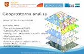 Geoprostorna analizaSocio-ekonomija: postojeća i planirana namjena Ranjivost (u širini kopnenog obalnog pojasa od 100 m): •izgrađena područja, indeks 5 •poljoprivredna tla,
