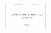 Lam Sơn Th c Lụcndclnh-mytho-usa.org/Sach Xua/Lam Son Thuc Luc_.pdf · chép dâng lên, để đợi trí sáng-suốt coi tới. Được cho tên là bộ "Lam-sơn thực-lục