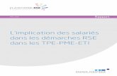 L’implication des salariés dans les démarches RSE dans les TPE … · 2017-04-11 · L’implication des salariés dans les démarches RSE dans les TPE-PME-ETI Rapport du sous-groupe