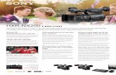 HXR-NX200 · Vòng chỉnh khẩu Vòng chỉnh thu phóng hình Vòng lấy nét Kính lọc ND 3 vị trí (1/4ND, 1/16ND, 1/64ND) HXR-NX200 Cảm biến CMOS Exmor R™ loại