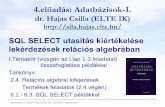 4.előadás: Adatbázisok-I.sila.hajas.elte.hu/ABEA/04_adatb_hcs.pdf · hogy az adatbázis minden lehetséges előfordulására (vagyis bármilyen is a táblák tartalma) minden esetben