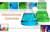 Profesor: Carlos Gutiérrez Arancibia · Proceso de disolución Si el soluto es un compuesto con carácter iónico ocurre primeramente la separación de los iones de la sal y la separación