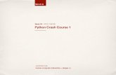 Week 02 Python Crash Course 1 · 2019-11-17 · hci + d lab. • Install Python on Windows • Install Python on MacOS • Install Python Packages using PIP • Jupyter Notebook •