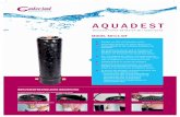 AQUADEST · 2016-11-16 · AQUADEST WECHSELFILTER-BEHÄLTER MIT KARTUSCHE Behälter aus GFK mit Polyethylen Inliner. Wechselfilter-Behälter mit oberer Öffnung und Sicherungsring,