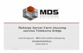 Rešenje Server Farm Housing servisa Telekoma Srbija · • Virtuelizacija servera pruža postojanje različitih aplikacija i operativnih sistema na jednom fizičkom serveru. •